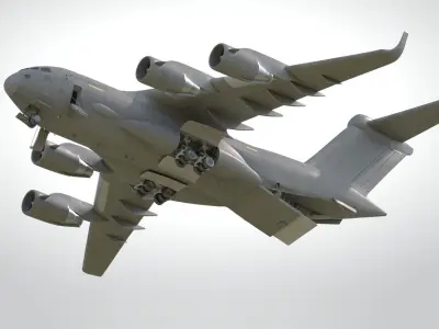 C-17 GLOBEMASTER III Low-poly 3D model
