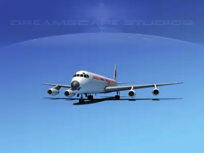 Douglas DC-8-63F Airborne Express 3D model