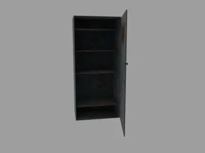 Rusty locker Free low-poly 3D model