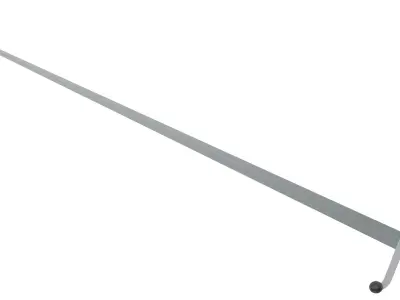 Estoc medieval sword icon in cartoon style Low-poly 3D model