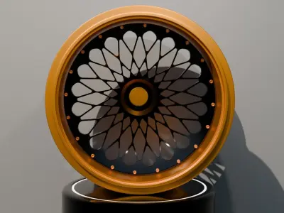 Sports car wheel  3D model