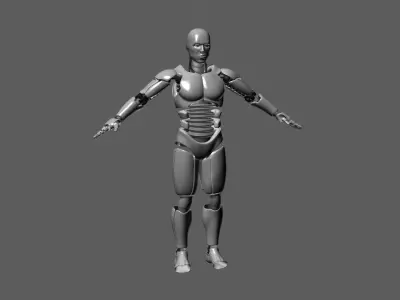 ROBOT MALE UNFINISHED 3D model