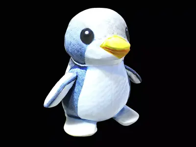 little penguin cute plushie 3D model