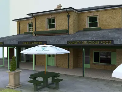 A Multi Purpose Restaurant 3D model