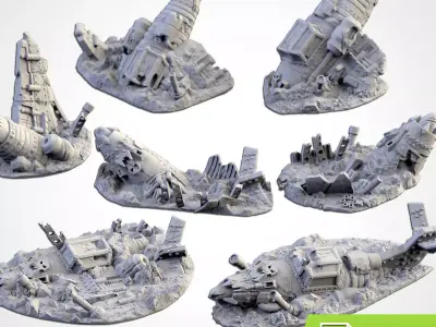 CRASHED PLANES 3D print model