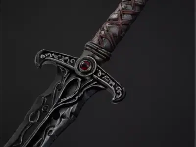 Shadowfang Low-poly 3D model