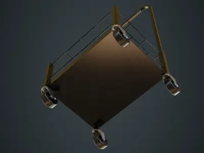 Gas Cylinder 3B Low-poly 3D model