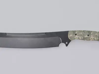 Knife-Combat Low-poly 3D model
