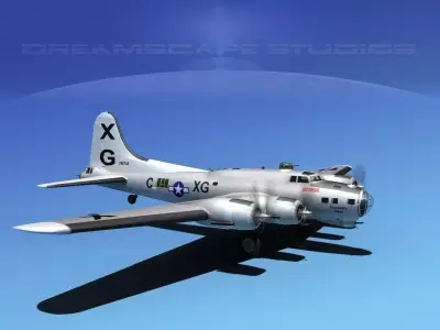 Boeing B-17G HP V03 3D model