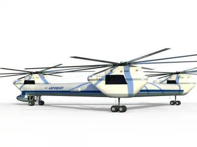 Mil Mi-32 Heavy helicopter 3D model