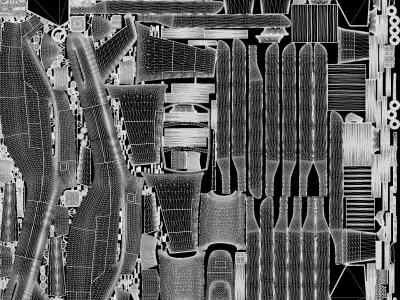 Attack helicopter grey paint dual rotor 3D model