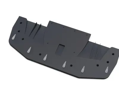 Spoiler bodykit auto motor tuning bumper 3D model