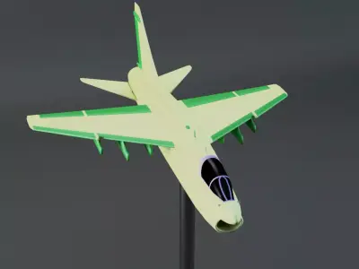 Corsair 2 aircraft 3D print model