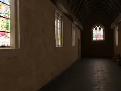 Church Low-poly 3D model