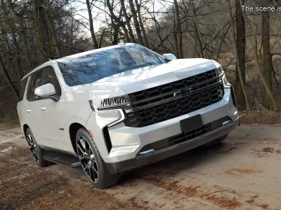 2024 Chevrolet Tahoe SUV White 3D model
