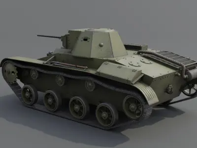 T-60 Scout Tank Low-poly 3D model