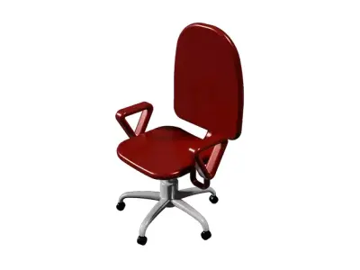 Classic Office Chair Low-poly 3D model