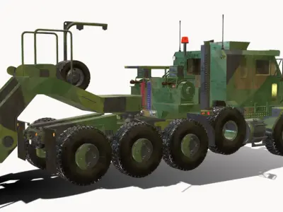 Oshkosh M1070 HET Low-poly 3D model