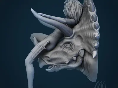 Cavewoman Key Holder 3D print model