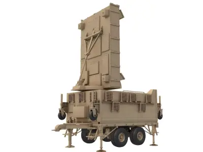 AN TPQ-37 Firefinder Radar 3D model