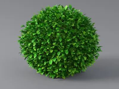 Cartoon Bush 11 3D model
