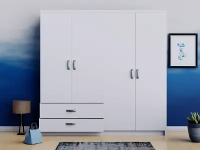 drawer wardrobe with drawers Free 3D model