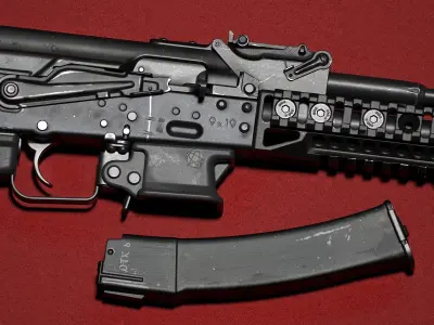 PP-19-01 Vityaz - lowpoly Low-poly 3D model