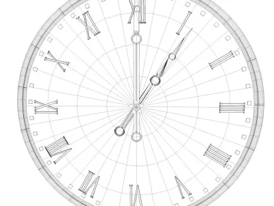 Clock 3D model buy