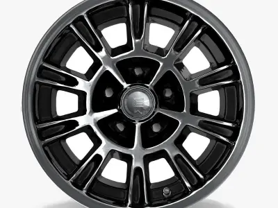 Shelby GT6 10-Spoke Alloy Wheel 3D model