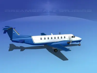 Beechcraft B1900C V07 3D model