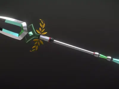 Varatha The Eternal Spear Low-poly 3D model