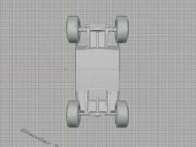 Combat Guard Vehicle 4X4 Blockout with Interior Free low-poly 3D model