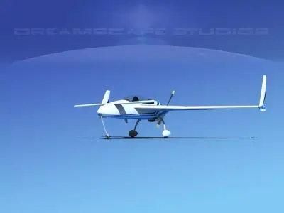Rutan Long-EZ V08 3D model