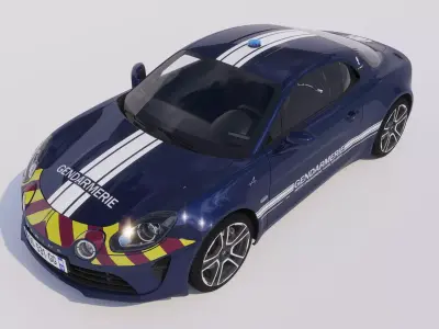 gendarmerie ALPINE A110 3D model