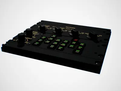 Upper Pedestal Low-poly 3D model