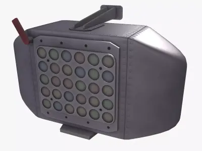 Helicopter Flares Dispenser Low-poly 3D model