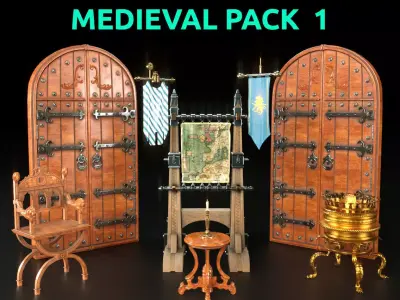 medieval pack one 3D model