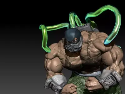 Bane from batman 3D print model