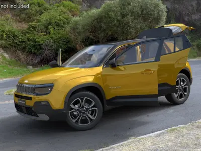 Jeep Avenger Yellow 3D model