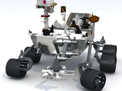 Curiosity Rover Mars Science Lab MSL 3D model