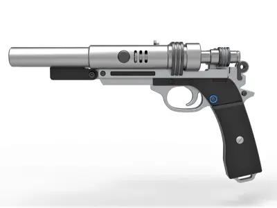 Blaster Pistol S-195 from the movie Solo A Star Wars Story 3D model
