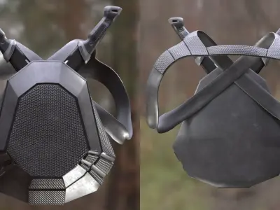 Backpack Machete 228 - All MH Bodies - UE5 Skeletons - Rigged Low-poly 3D model