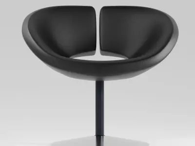 Armchair C1 Low-poly 3D model