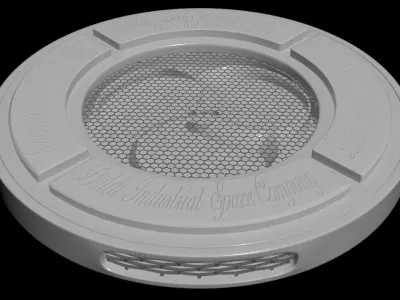 Wireless Induction Drone Charging Station  - Concept 3D model