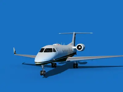 Embraer Legacy 500 V07 3D model