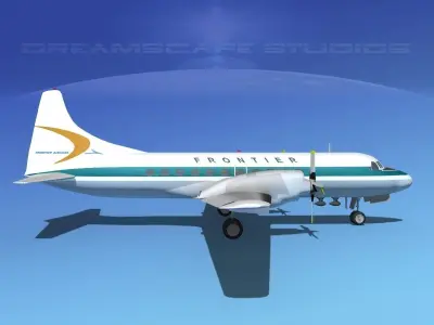Convair CV-580 Frontier 1 3D model