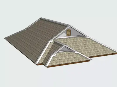 Roof-01 triangular roof Free 3D print model