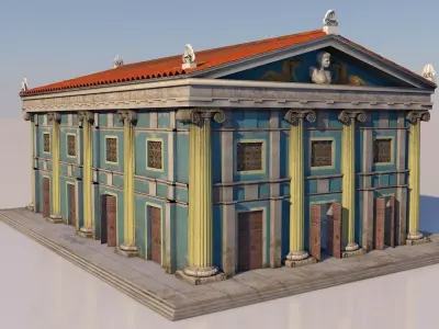 Classical greek building 3D model