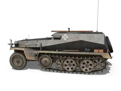 SD KFZ 253 - Beob Pz Wg - StuG Abt 191 3D model