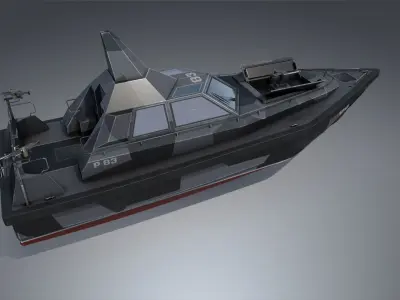 Stealth Patrol Boat 3D model